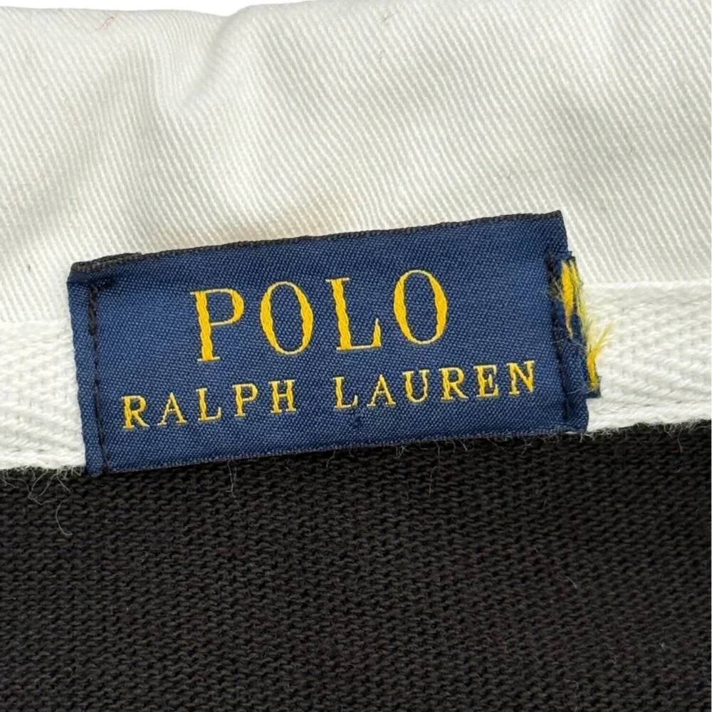 Polo Ralph Lauren Womens Rugby Dress Black & White Stripped Long Sleeve Size XS - Picture 5 of 9